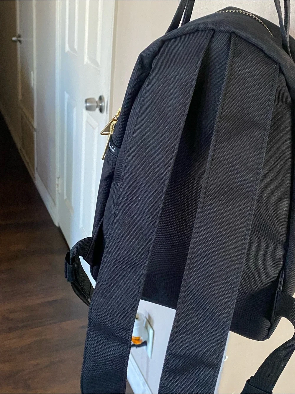 Herschel Supply Company Black Mini Backpack with Gold Zippers
